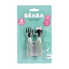 Beaba Stainless Steel Fork and Spoon Pre Cutlery Set, Sage