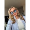 DIFF Gia Oversized Square Sunglasses for Women UV400 Protection, Smoke