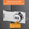 Bifold Door Lock - 2 Pack Closet Lock 3-Digit Anti-Pry