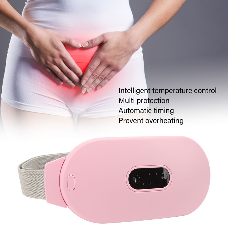 Cordless Waist Heating Belt for Cramps Hot Compress 6 Vibration