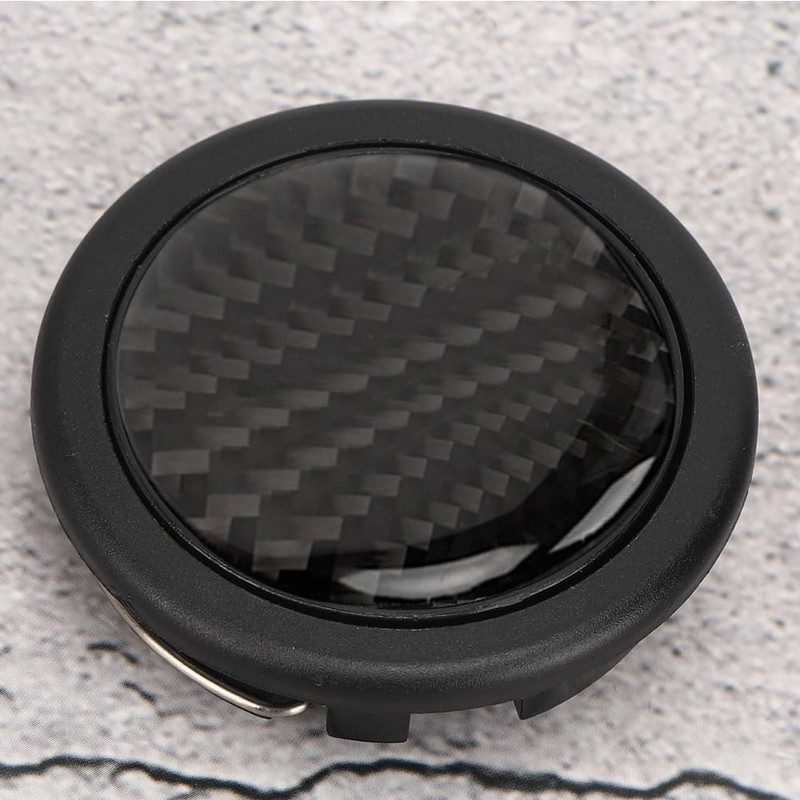 Carbon Fiber Horn Push Button Auto Car Steering Wheel Modified