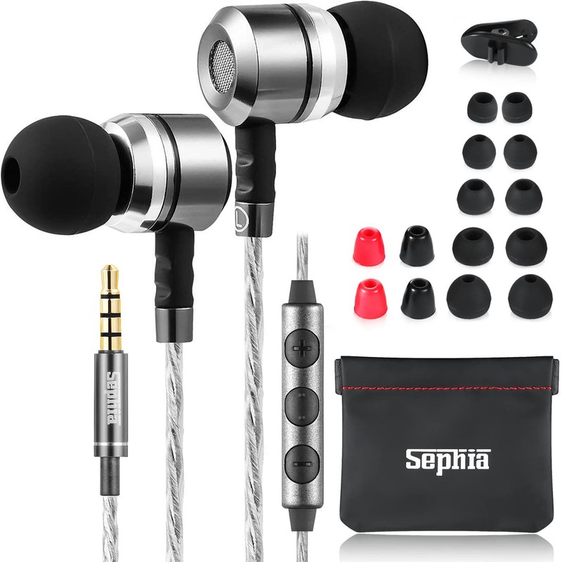 sephia Sp3060VC Earbuds Wired in Ear Headphones with Microphone Volume