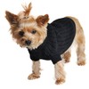 Doggie Design Combed Cotton Cable Knit Dog Sweater - Jet
