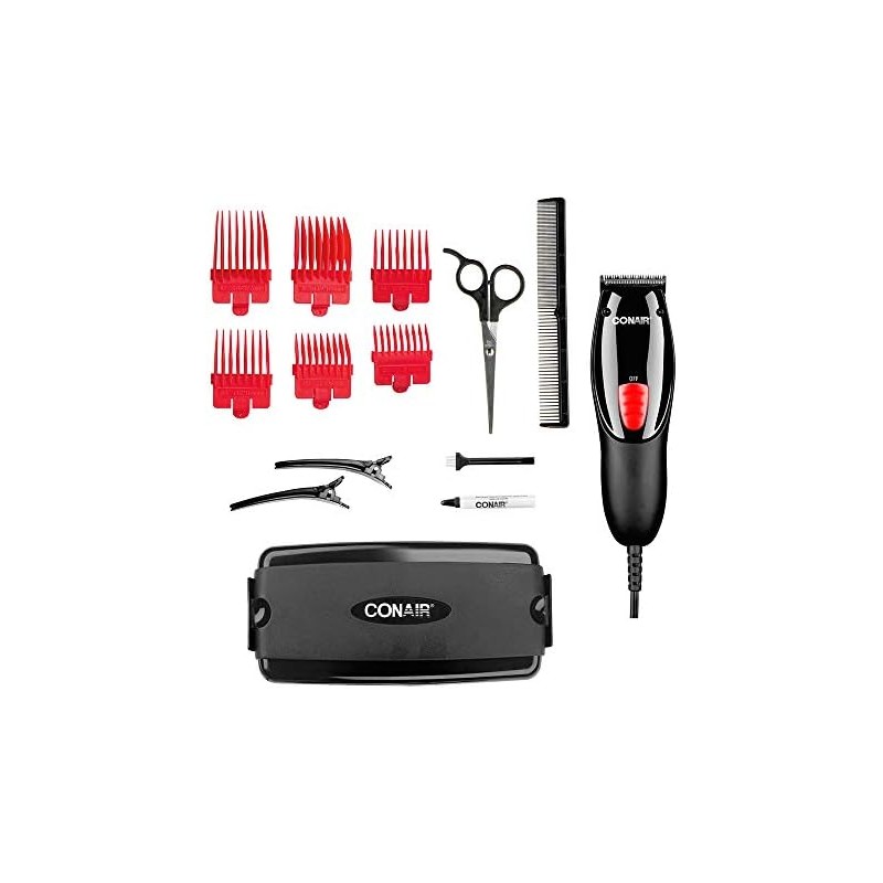 Conair Juego de peluqueria de 18 piezas hc91res mx Negro