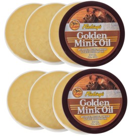 Fiebing's Golden Mink Oil for Leather Boots (6 Pack, 6 oz Each) - Leather Cleaner & Conditioner - Waterproof, Preserve, Soften All Smooth Leathercraft & Vinyl - Prevents Salt Stains On Couch, Purse