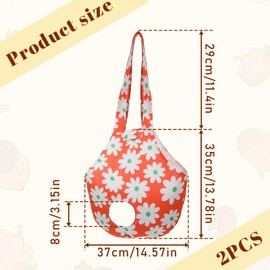 2 Pack Chicken Carrier Bag Saddle, Canvas Chicken Holder Sling Catching Hand Bag for Hen Rooster Poultry Poultry Transport, Travel