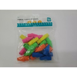 Pen+Gear Pencil Topper Erasers Home School Office Assorted Eraser Color 25 total Pen+Gear