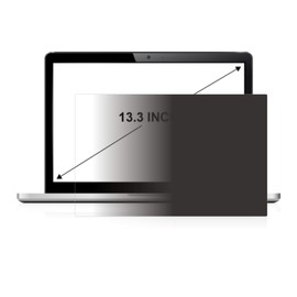 Upscreen Spy Shield Clear View Protector Notebooks and Netbooks with 33.8 cm (13.3 Inches) [285 x 180 mm – Privacy Filter, Scratch-resistant