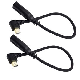 Seadream Angled USB C to Mini USB Cable,2Pack Type C Female to 90 Degree Mini 5P USB Male Convert Connector Adatepr Cable Support Charge & Data Sync Cable (Right Angle)