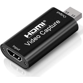 4K HDMI Video Capture Card, Cam Link Card Game Capture Card Audio Capture Adapter HDMI to USB 2.0 Record Capture Device for Streaming, Live Broadcasting, Video Conference, Teaching, Gaming