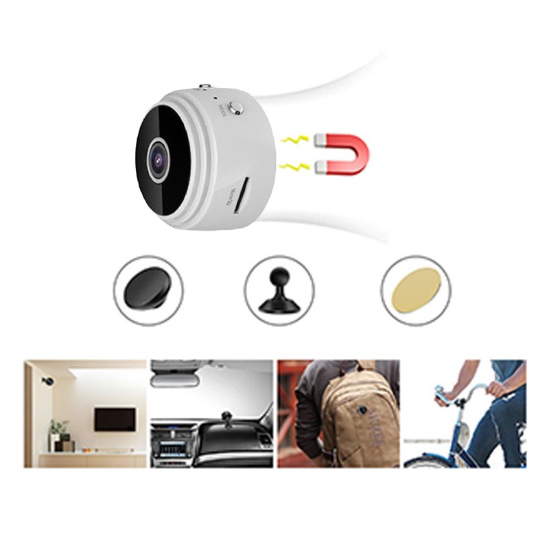 WiFi Remote Camera 1080P HD Infrared Night Vision Compact Size