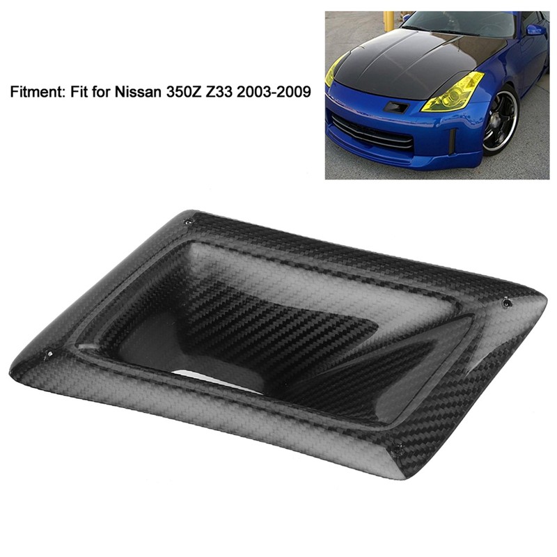 Carbon Fiber Bumper Air Vent Intake Duct Car Accessory Fit