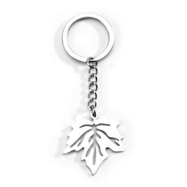 OBEISN Elegant Stainless Steel Keyring with Maple Leaf Design, Friendship Gift for Women, Birthday Gift for Girlfriends and Sisters, Gift Ideas for Women
