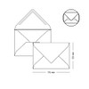 Pack of 25 Envelopes B6 DIN (12.5 x 17.6 cm)