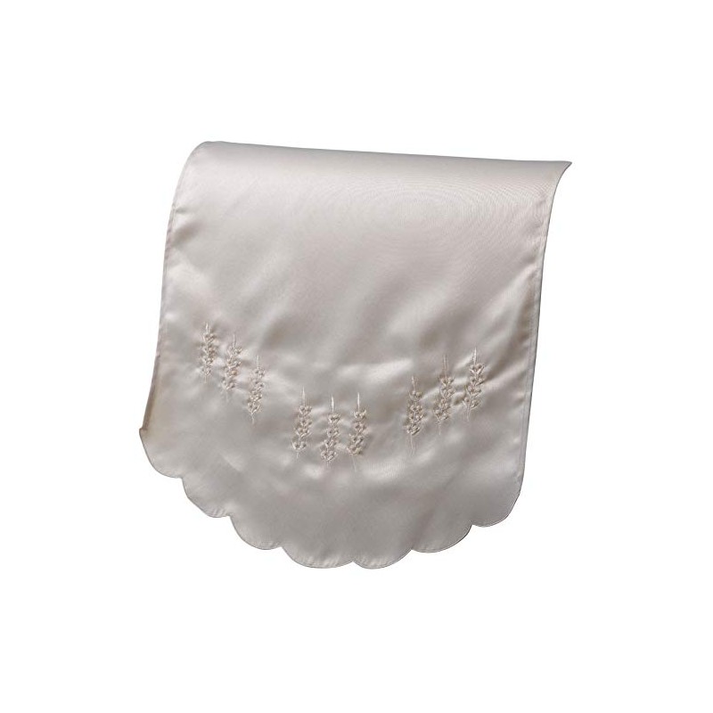 Classic Home Store Traditional Fern Chair Back Embroidered Floral Antimacassar