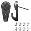 Wall Hanging Hooks, 8 Pieces, Metal Won't Damage Walls, Rental,