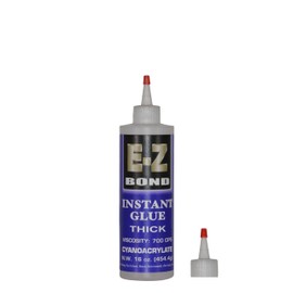 E-Z Bond Professional Grade Thick Instant Glue, 700 CPS (16 oz)