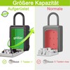 ZHEGE Key Cabinet with Number Code, Key Safe Outdoor, 4-Digit