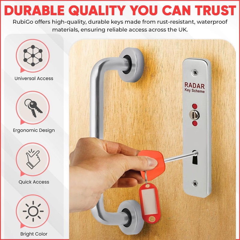 Disabled Toilet Keys, Compatible with Radar Key for Disabled Toilets