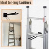 ALWORG Ladder Hangers Set of 4 for Garage Wall -
