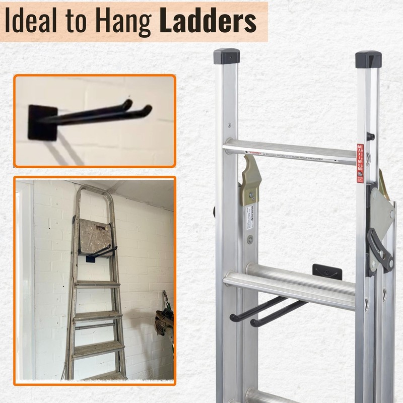 ALWORG Ladder Hangers Set of 4 for Garage Wall -