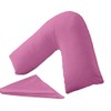 Buzzbuy V shaped pillowcase cover, 100% Poly-cotton Back & Neck