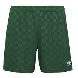 Umbro Women's Checkered Short, Forest Green, Large