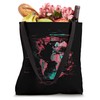 World Map Digital Glitch Tote Bag
