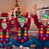 6PCS Christmas Accessories, Light Up Christmas Necklace Headband Glasses Set,