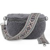 ARTVALL - Shoulder Bag Teddy Fabric Bag Handbag Plush Bag