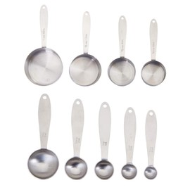Farberware Pro Stainless Steel Measuring Cup and Spoon Set, 9-Piece
