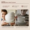 KINGSTONE Bone China Dinnerware Sets, 12-Piece Dinnerware Set for 4,