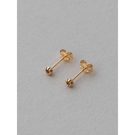 ete K18YG Fleur Earrings (Birthstones 1, 2, 3, 6, 8, 10, November, December) 270867-270878