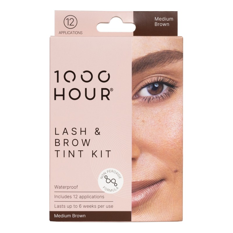 1000 Hour Eyelash & Brow Tint Kit Non Peroxide, Dark
