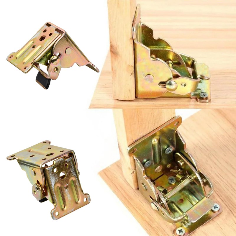 Pack of 4 Hinges Heavy Duty Adjustable 90 Degrees, Self-Locking