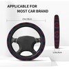 Steering Wheel Cover for Women Men Anti-Slip Breathable and Sweat