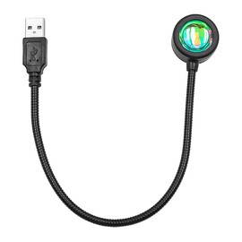 ANCLLO USB Sunset Lamp Mini Sunset Projection Lamp 360 Degrees Available for Car Living Room Bedroom Romantic Decor