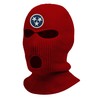 Tennessee State Flag Star Embroidered Three Hole Ski Mask Full