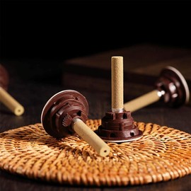 homemelinda 110pcs Moxibustion Sticks and 100pcs Self-Stick Base, 5-Years Moxa Cone Moxi Stick for Chinese Traditional AiJiu with 4pcs Protective Cover