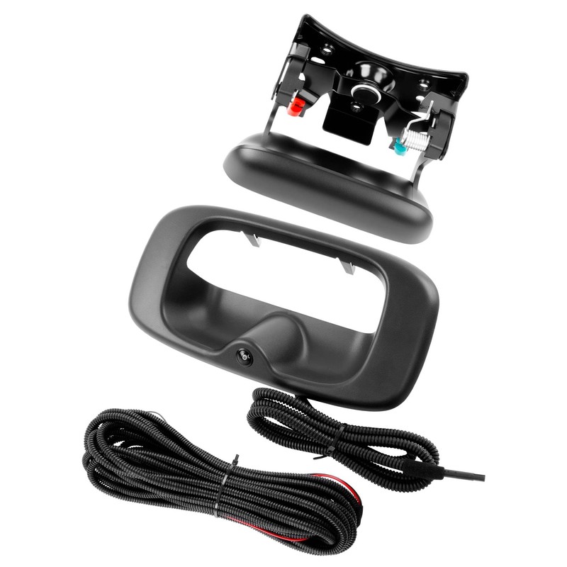 Upgrade Metal Tailgate Handle with Backup Camera, with Bezel Trim