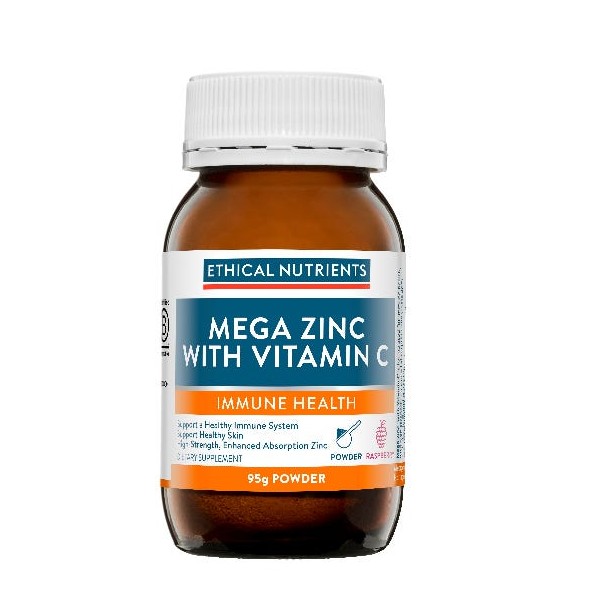 Ethical Nutrients Mega Zinc with Vitamin C - Raspberry