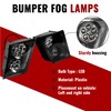 HECASA LED Fog Lights Pair Compatible with 2003-2017 Volvo VNL/VN