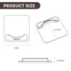 BRIOFOX Extra-Large Adhesive Shower Curtain Rod Holder | No Drilling