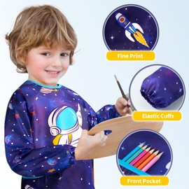 WERNNSAI Space Children's Art Smock - Painting Smock for Children