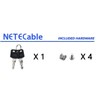 NETECABLE 3U Rack Mount Drawer Server Cabinet Case for 19