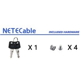 NETECABLE 3U Rack Mount Drawer Server Cabinet Case for 19 Inch AV/Network/DJ Equipment Lockable Deep Drawer with Key