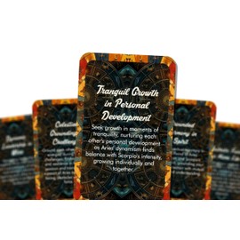 Ibiza Tarot Aries and Scorpio - Zodiac Compatibility - Divination tools - Oracle cards - Star Sign Compatibility - Horoscope Compatibility Cards