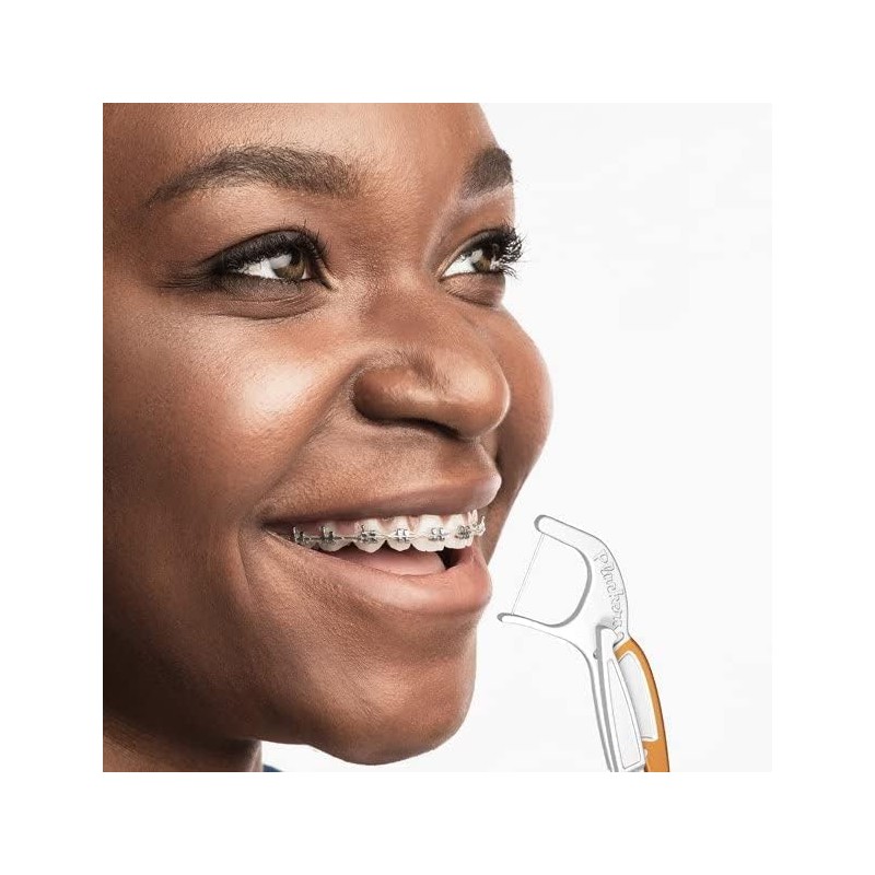 Plackers Orthopick Flosser for Braces Dental Flossers, 36 ct