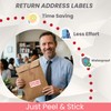 120Pcs Return to Sender Not at This Address Stickers, 2.5x1.18