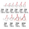 Orurudo Fishing Gear Double Assist Hooks 10-pack with Feather (Tinsel